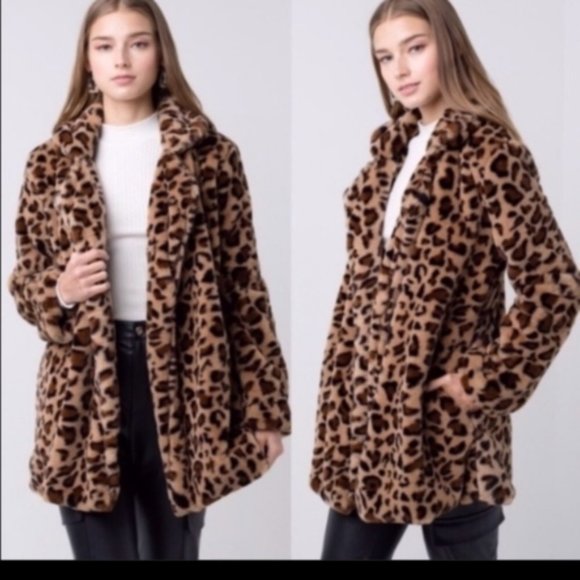 Love Tree Cheetah Print Cozy Jacket - Picture 4 of 6
